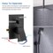 Kibi Cube Pressure Balanced Ceiling Mounted 2-Function Shower System with Rough In Valve - Matte Black KSF412MB - alternate 9